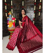 sambalpuri Odisha Upgrade Your Ethnic Wardrobe with New Pure Ikat Silk S... - $391.47 CAD