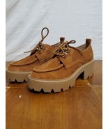 Sam Edelman Monna Brown Suede Oxford Heels Shoes 6.5 Medium (B,M)  - $62.79 CAD