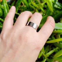 New Classic Silver Simple Ring Band, size 7.25 - £11.56 GBP