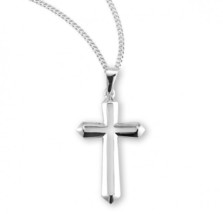 STERLING SILVER CUT OUT CROSS NECKLACE - £57.44 GBP