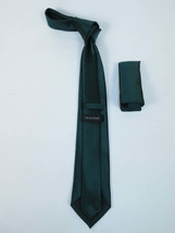 Men's Satin Silky Tie Hankie Set J.Valintin Private Collection R64 Teal Green image 2