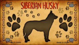 Siberian Husky Novelty Mini Metal License Plate Tag - £11.82 GBP