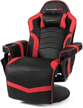 Massage Gaming Chair, Reclining High Back Office Chair W/Adjustable, Red - $388.96