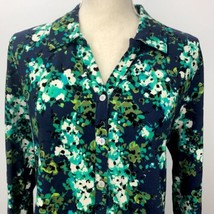 Kim Rogers Petite Womens Floral Long Sleeve Shirt Size XL - $24.99