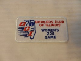 Bowlers Club of Illinois Women&#39;s 225 Game Patch from the 90s Silver Border - £7.92 GBP
