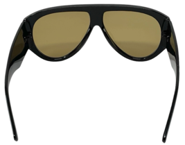 Oversized Retro Aviator Sunglasses Black/Yellow US Men/Women 70's Classic Design image 5