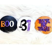 Halloween Tier tray set, diy craft, paint craft, spooky - $9.00