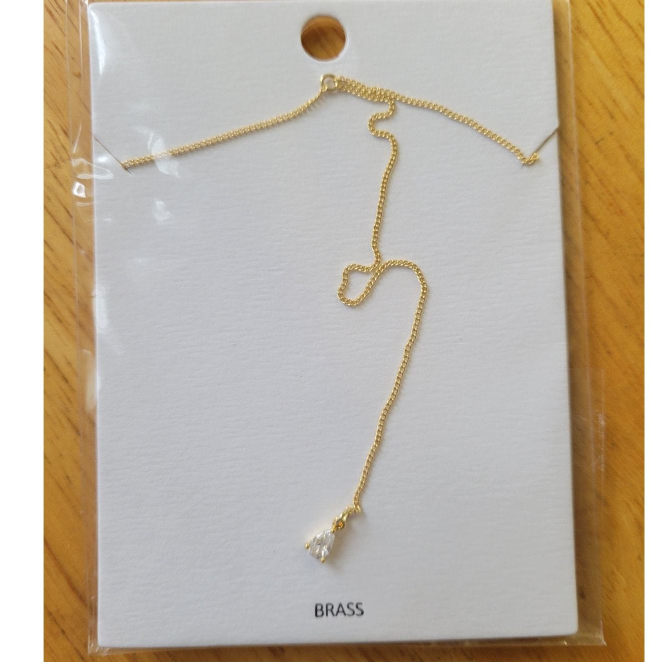 Taci Crystal Teardrop Y Necklace
