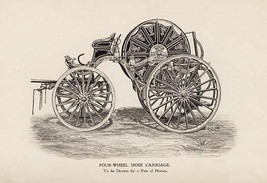 Four-Wheel Hose Carriage: To be Drawn by a Pair of Horses 20 x 30 Poster - £20.43 GBP