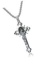 men&#39;s stainless steel alloy pendant necklace - £57.76 GBP