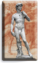 Michelangelo David Naked Statue Phone Telephone Nwall Plate Art Cover Room Decor - £9.50 GBP