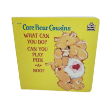 Vintage 1986 Care Bear Cousins Play Peek A Boo Harcover Book Story Happy House - £13.40 GBP