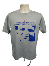 2018 Terry Fox Run Celebrating 25 Years in NYC Adult Small Gray Jersey - £13.93 GBP