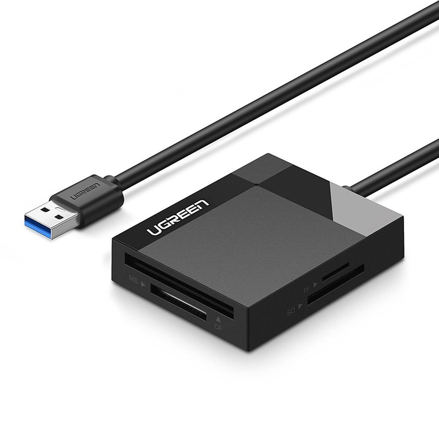 Primary image for UGREEN SD Card Reader USB 3.0 Card Hub Adapter 5Gbps Read 4 Cards Simultaneously