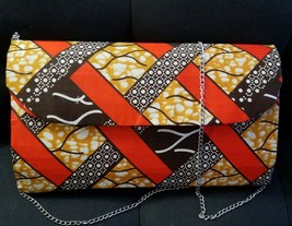 Handmade African Print Ankara Clutch handbag Purse - $31.31