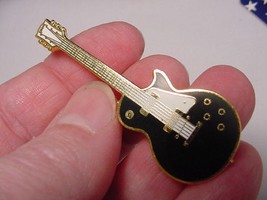(M310-A) Pick 1 Of 4 Colors Gibson Les Paul Guitar Pin 24k Gold Plt Brooch - £15.99 GBP