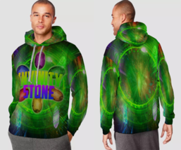 infinity stone Mens Graphic Pullover Hooded Hoodie - £27.96 GBP+