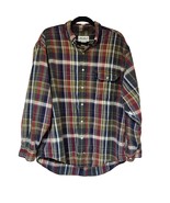 Eddie Bauer Shirt Mens Large Regular Flannel Plaid Button Down Front Lon... - £17.13 GBP