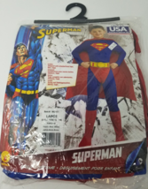 Superman Costume Child Cosplay Rubie&#39;s Large Jumpsuit Boot Tops Cape Bel... - £7.38 GBP