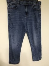 Banana Republic Bootcut Jeans Mens Size 38x32 Dark Blue Cotton - $15.79