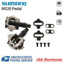 Shimano Deore PD-M520-L Black Pedal SPD Clipless w/ SM-SH51 Cleats New in Box - £39.95 GBP