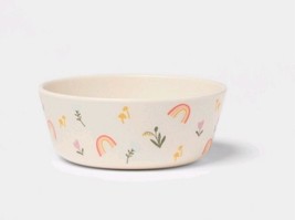 Four (4) ~ Pillowfort™ ~ FLOWERS - RAINBOWS ~ Melamine ~ Snack &amp;/or Cere... - €25,68 EUR