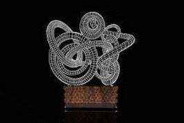 Zinteh Orbis Contemporary Lighting 3D - LED - LOTUS Table Lamp 2nd Gener... - $13.00