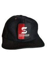 Vintage Safety Kleen Spellout Patch Trucker Cap Hat Black Snapback Made ... - £12.31 GBP