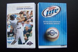 Milwaukee Brewers 2008 Baseball Pocket Season Schedule Ryan Braun Photo - £3.94 GBP