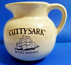 CUTTY SARK Scots Whisky Pub Jug Liquor Advertising Water Pitcher Man Cave Bar - $24.95