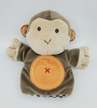 Carters Brown Monkey Plush Soft  9&quot; Hand Puppet Baby Toy Tan Orange #494... - $9.99