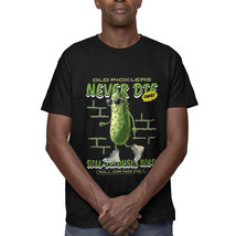 AiumhKle Men Funny Black Graphic Tees Old Picklers Never Die Tshirt Crew... - $14.89