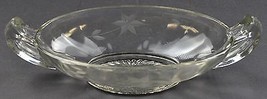 Imperial Glass Clear Pressed Glass Pickle Dish Cut Floral Pattern Glassware - £15.20 GBP