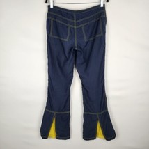 Vintage Anchor Blue Cargo Pants Womens SZ 5 Blue Yellow Y2K Skater Gorpcore - £19.18 GBP