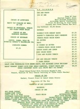 Patricia Murphy&#39;s  Restaurant Menu 1950&#39;s Bahia Mar Fort Lauderdale Florida - £37.52 GBP