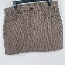 American Eagle Outfitters Brown  and White Mini Skirt - $281.20 MXN