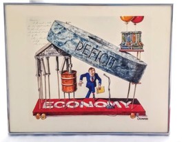 Donato Toronto Sun Political Cartoon Newspaper Lithograph Canada Signed 1988 - £171.79 GBP