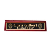 Desk Wedge Name Plate - PERSONALIZED - Sugar Skull - 11 Inches (Genuine ... - $43.11