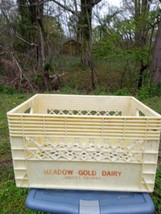 Meadow Gold Yellow Dairy Crate - £27.63 GBP