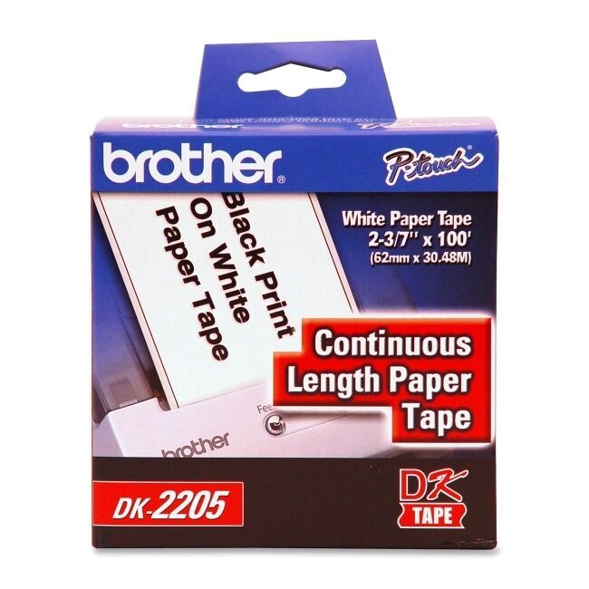 Brother DK2205 DK tape label 62mm 2-3/7 inch QL printer QL720NW QL1050 QL1050N
