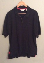 Mens Orvis Black Golf Polo Shirt Large Cotton - £18.27 GBP