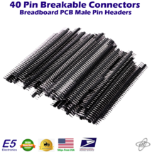Pin Headers  (10) Single Row Male Breakable 40 Pins 0.1 Inch (2.54mm) - $34.48 MXN