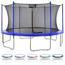 Large Trampoline Set &amp; Enclosure Net, Backyard Outdoor 7.5 9 10 12 14 15... - $7,851.85 MXN+