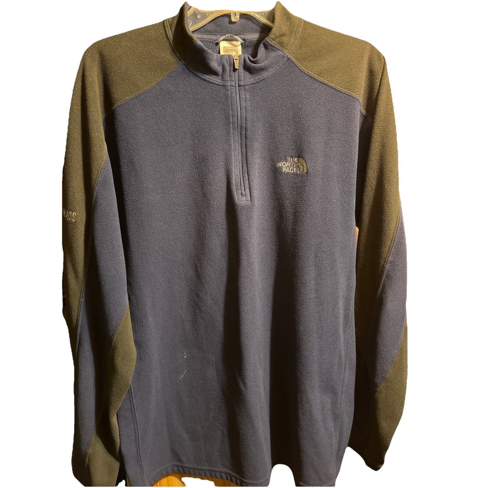 The North Face Men’s L Navy Brown Snowmass Fleece Jacket Windbreaker Travel - $24.75