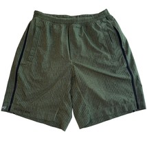 Lululemon Green Print Pace Breaker Lined Athletic Shorts Drawstring Mens... - £28.11 GBP
