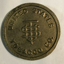 United States Tobacco Co. Brass Bronze Circle Belt Buckle - $24.74