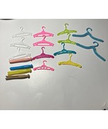 Vintage Barbie Hangers &amp; Clothes Pins 13 Hangers 4 Clothes Pins - $9.90