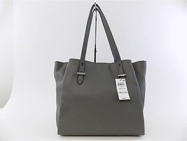 INC Women&#39;s Gray Haili Tote Faux Leather Double Flat Strap Tote Handbag ... - £31.13 GBP