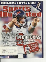 2002 Sports Illustrated Magazine August 19th David Carr - £11.60 GBP