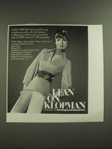 1974 Burlington Industries Klopman Overblouse by Lady Arrow Advertisement - £14.54 GBP